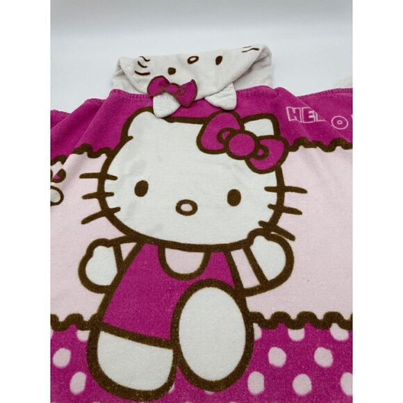 Hello Kitty Baby Towel with Hood Towel Wrap 46 x 23 Bath Towel Multicolored OS - Picture 8 of 12